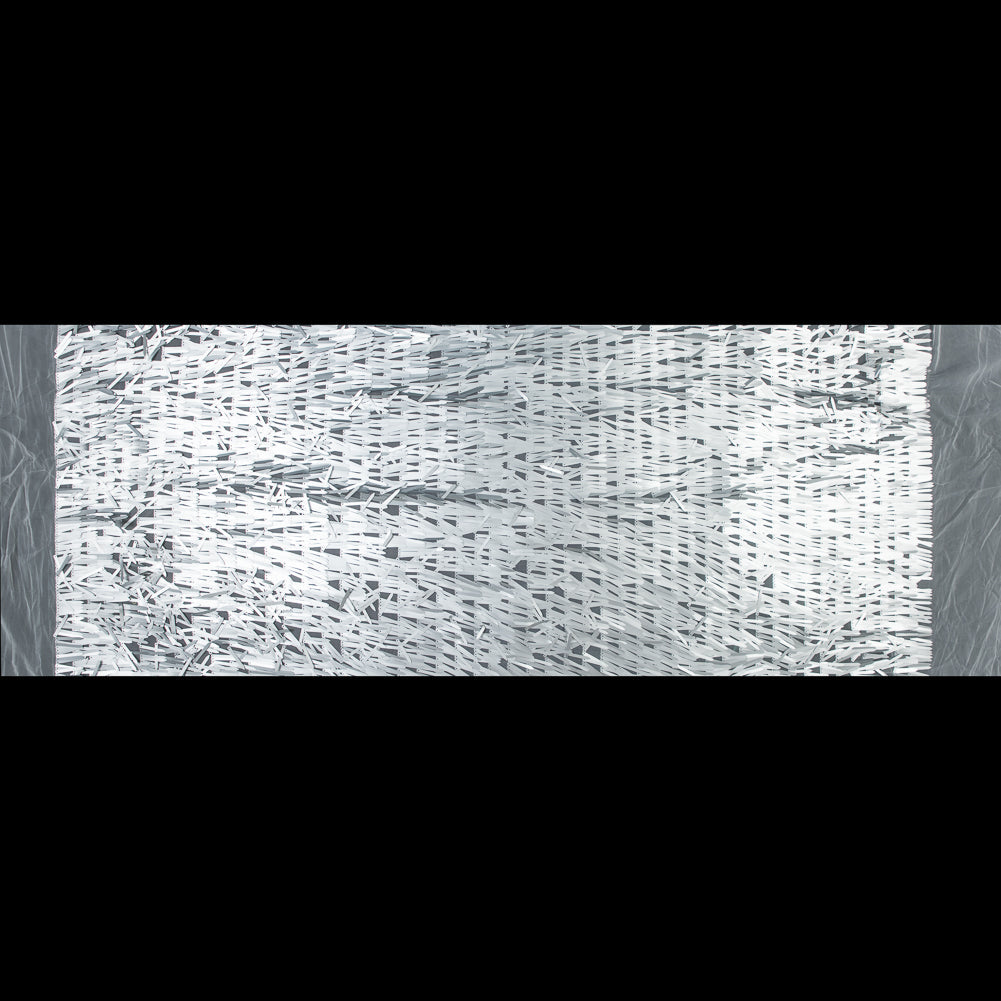Soft Tulle with Fringe Sequins - Dull Silver - Phryne Collection