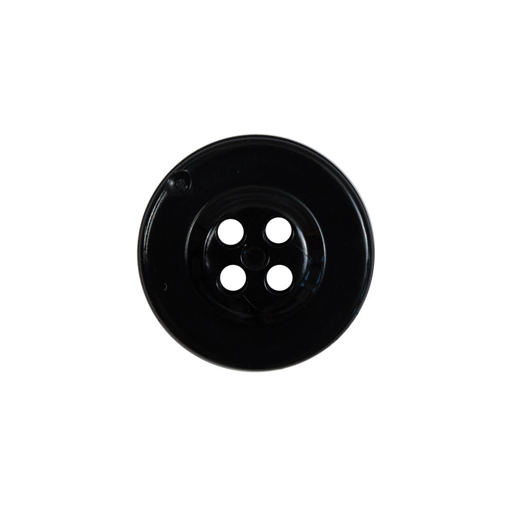 Black Plastic Anchor 4-Hole Button - 32L/20mm