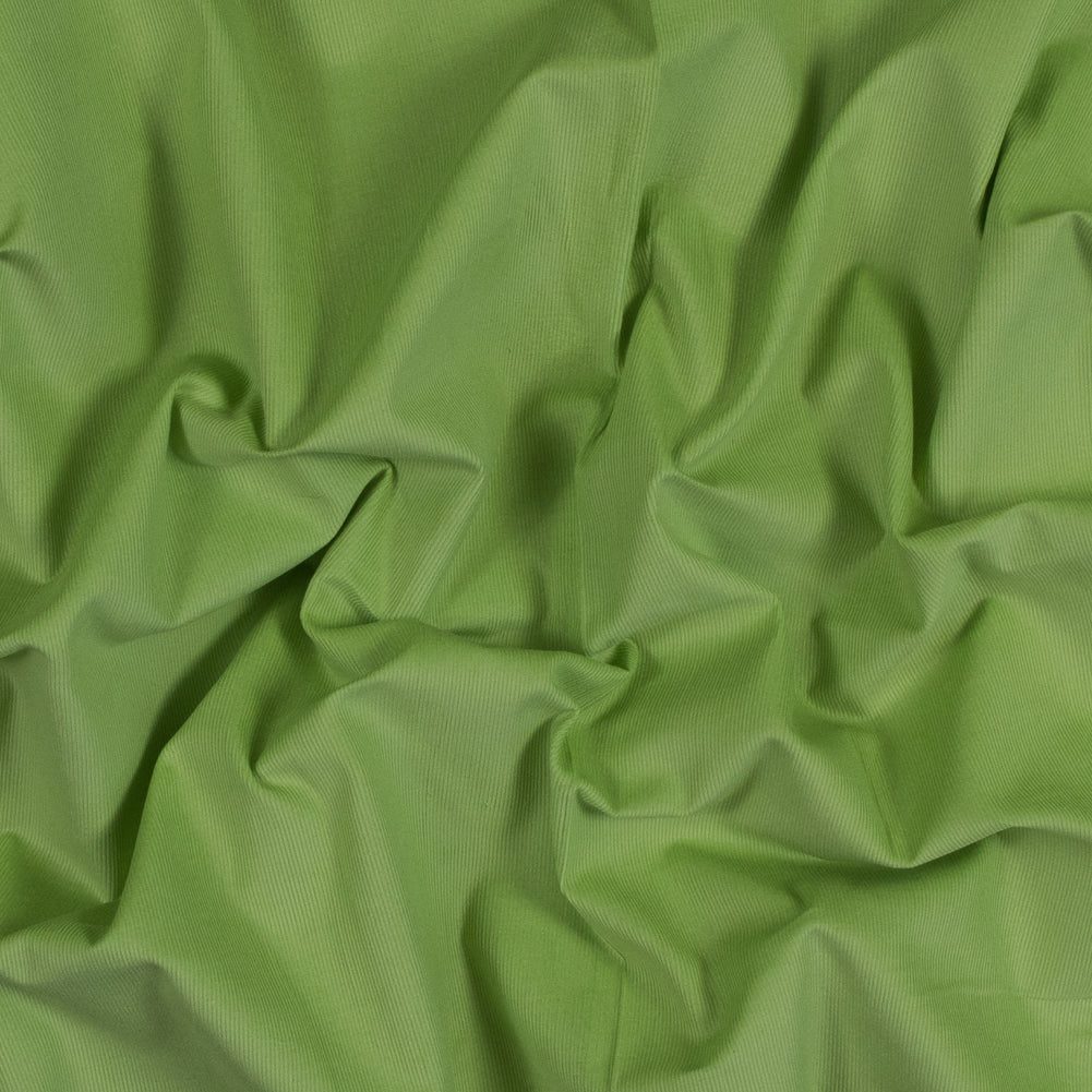 Featherwale Cotton Corduroy - Limelight Green - Dawn Collection