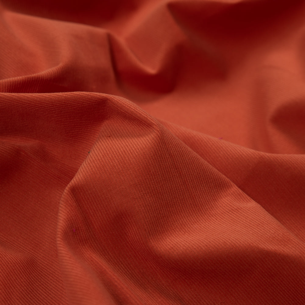 Featherwale Cotton Corduroy - Orange - Dawn Collection