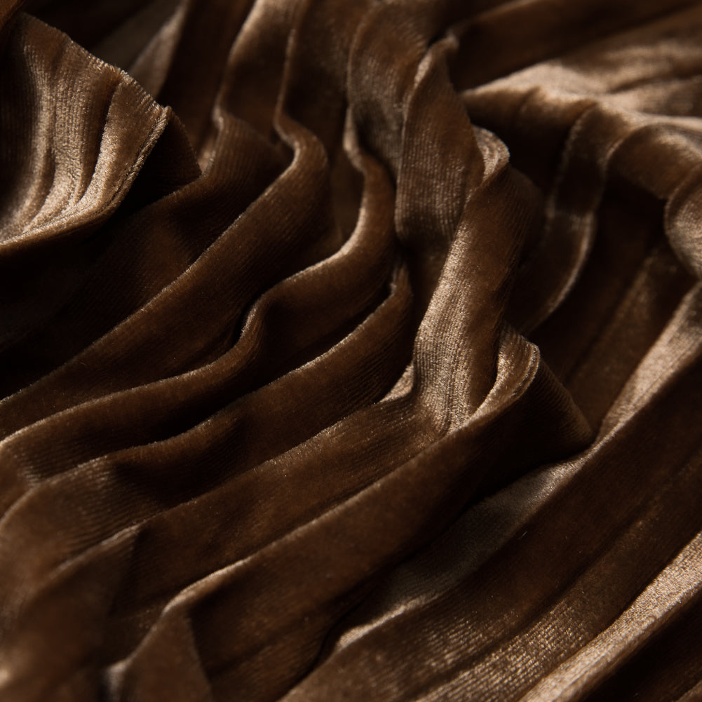 Pleated Velour - Curry Gold - Tver Collection