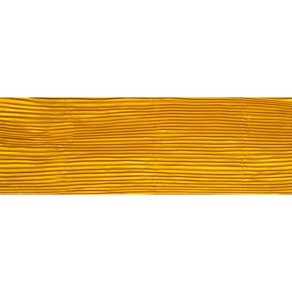 Pleated Stretch Satin - Gamboge - Andreas Collection