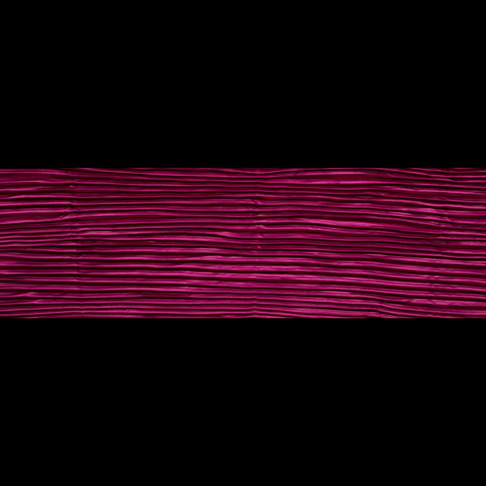 Pleated Stretch Satin - Raspberry Sorbet - Andreas Collection