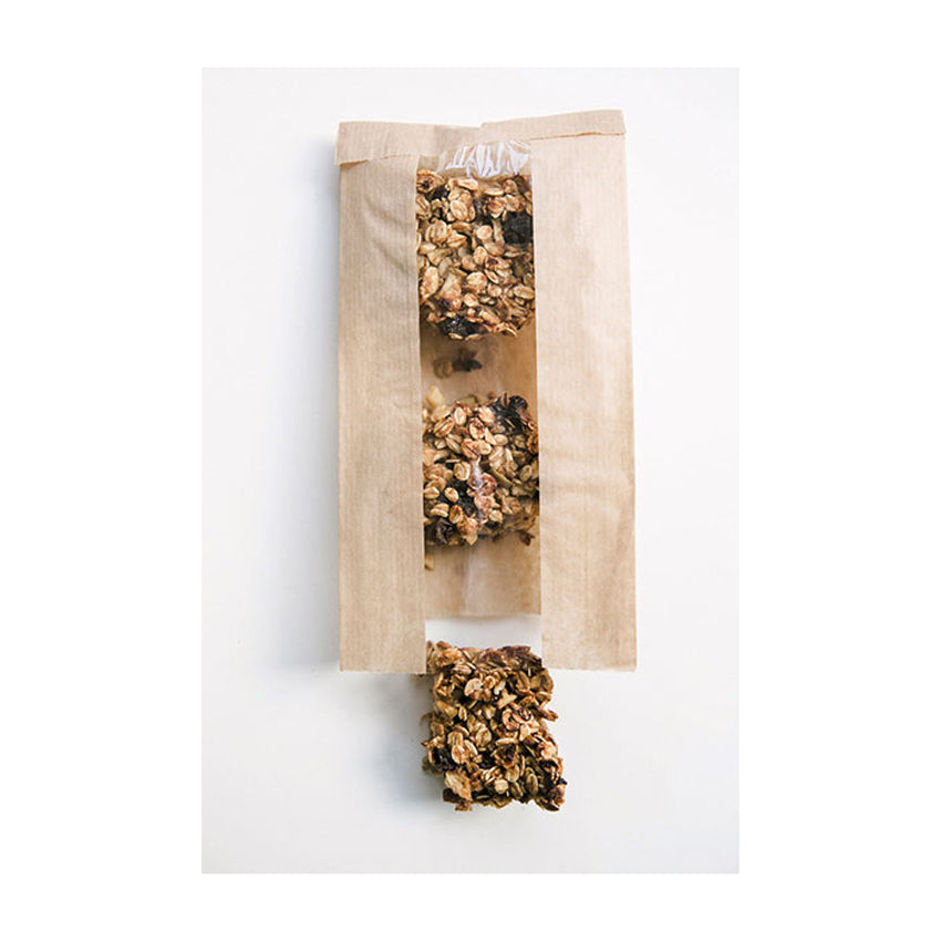 Packnwood Brown Kraft Bag with Window, 8.7" x 5.5" x 2.4", Case of 1000