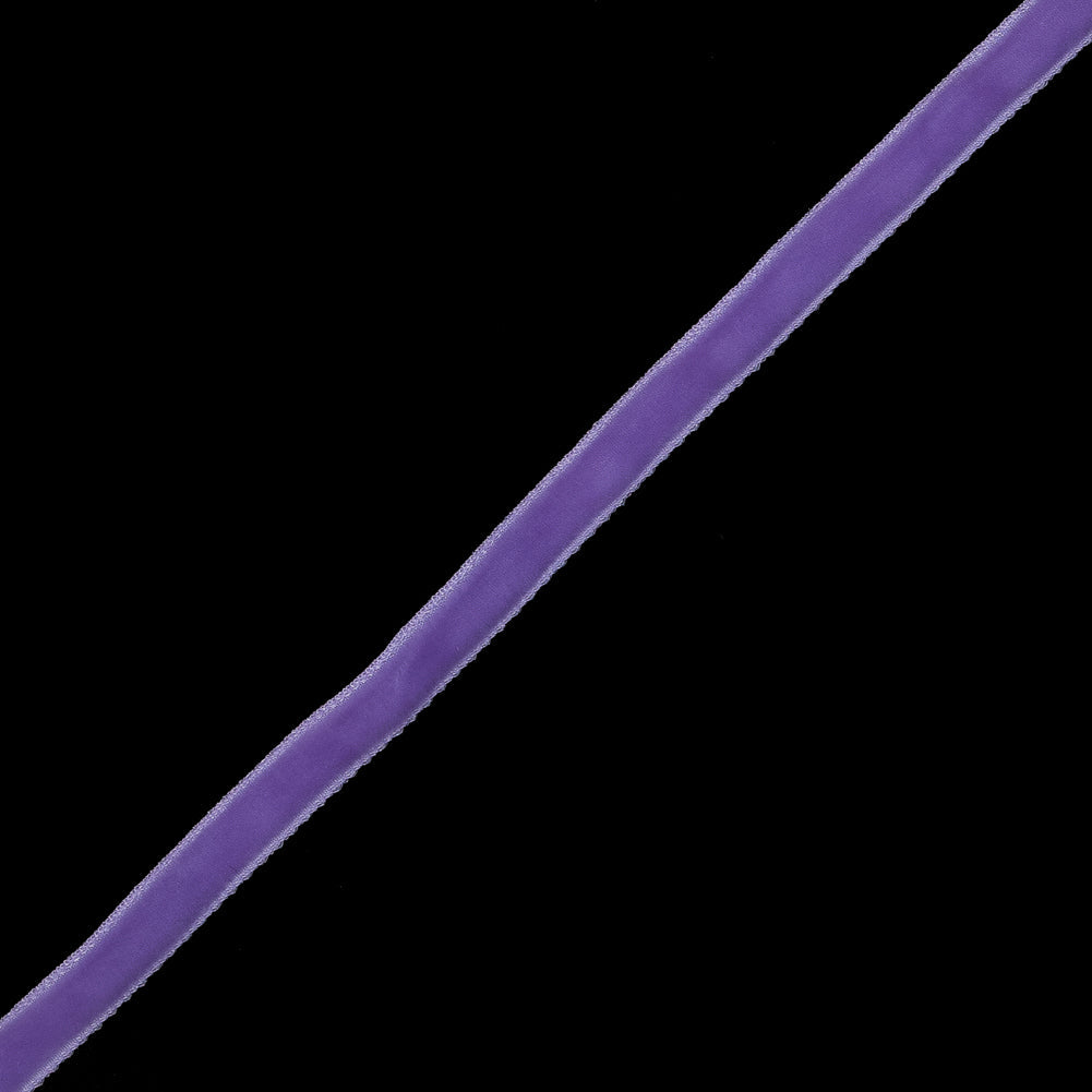 Single Faced Velvet Ribbon Made in Italy - 1/4" - Violet - Sabine Collection