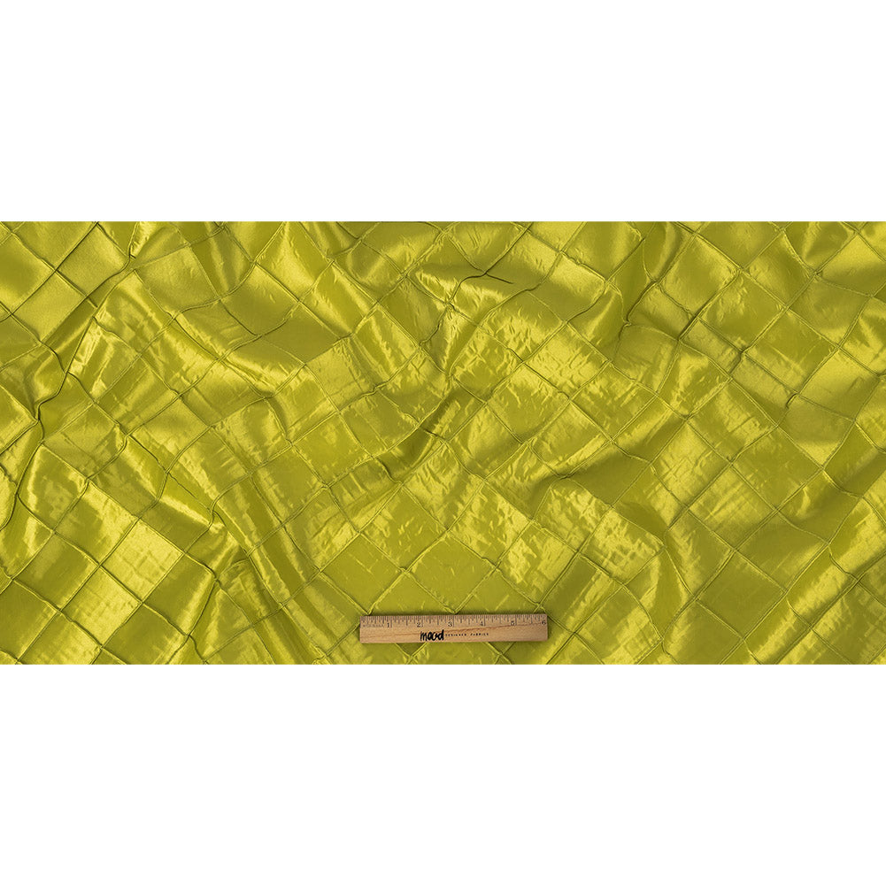Apple Green Pintuck Satin