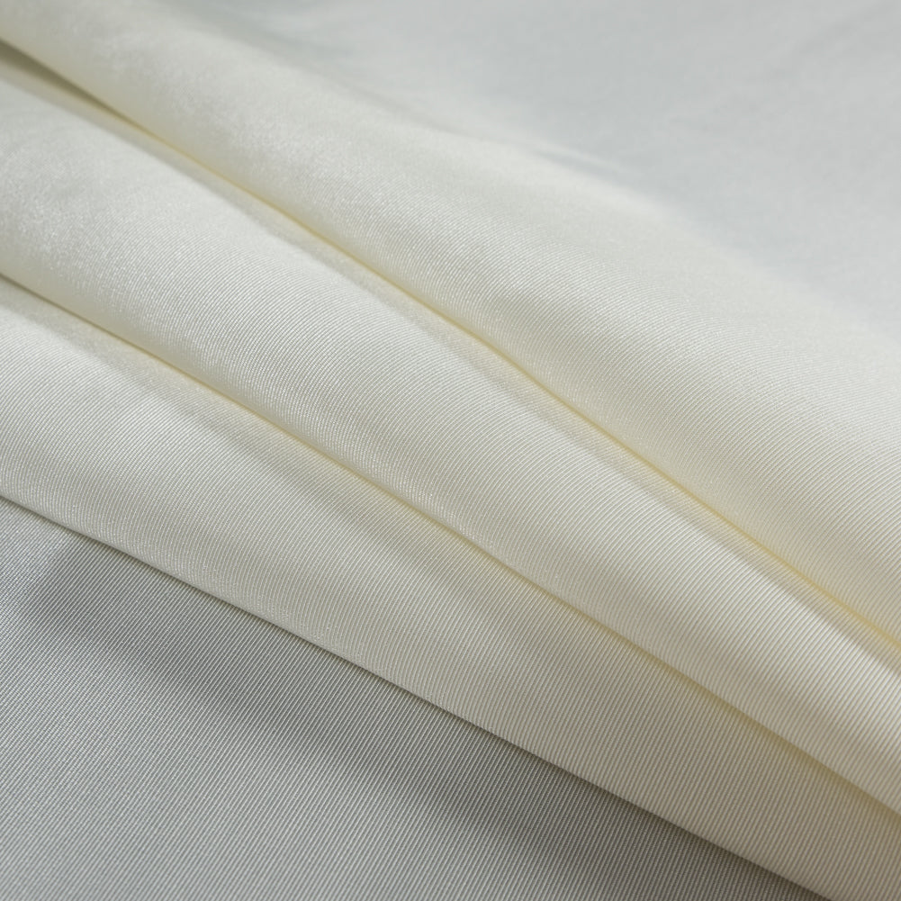 Flame Retardant Polyester Bengaline - Ivory Cream