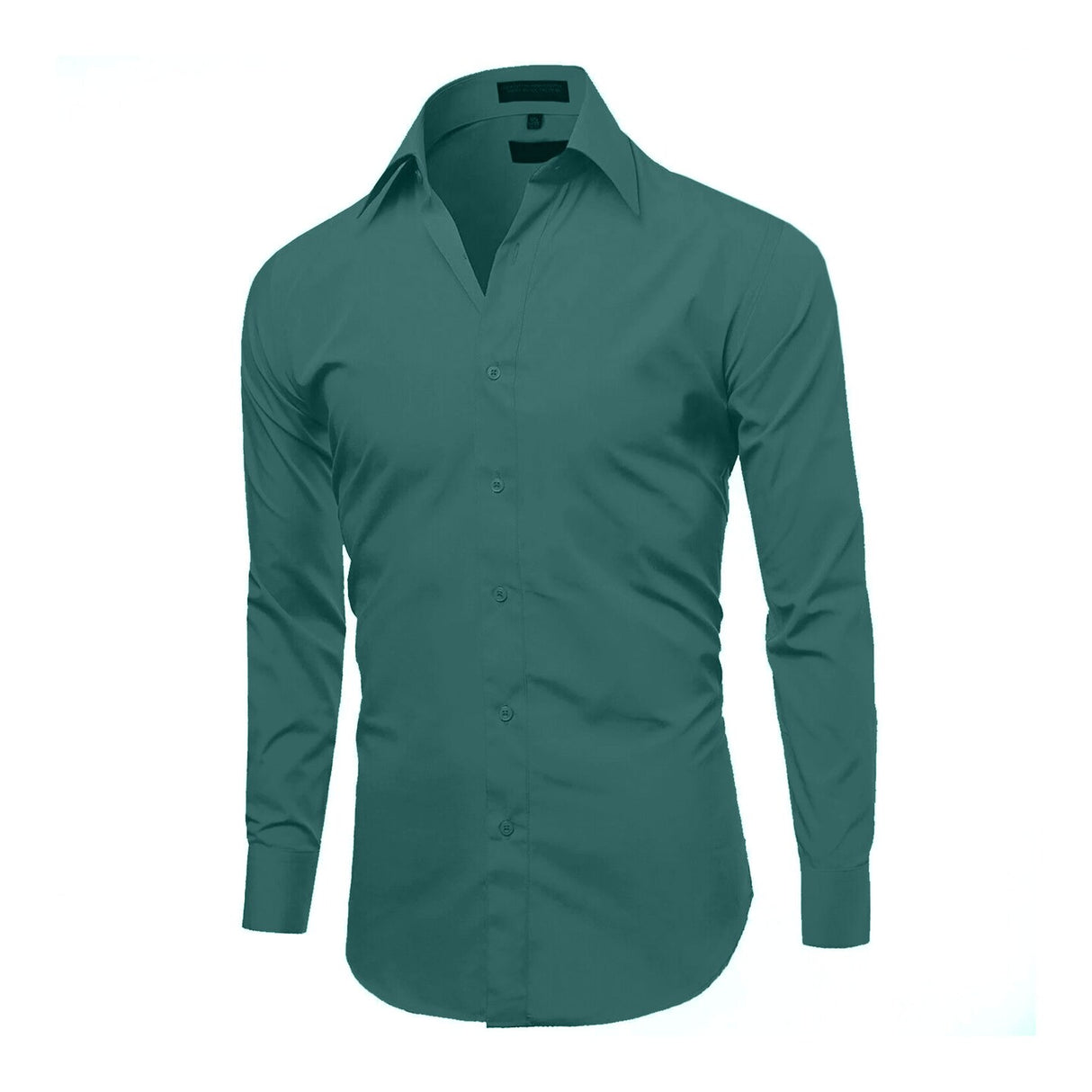 Teal Long Sleeve Polo Shirt