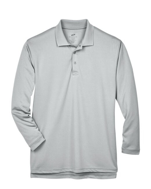 UltraClub® Adult Cool & Dry Sport Long-Sleeve Polo