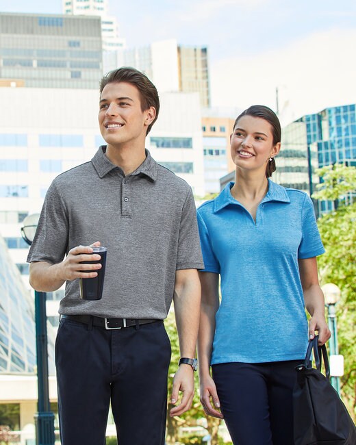 Devon & Jones® CrownLux Performance Men's Address Melange Polo