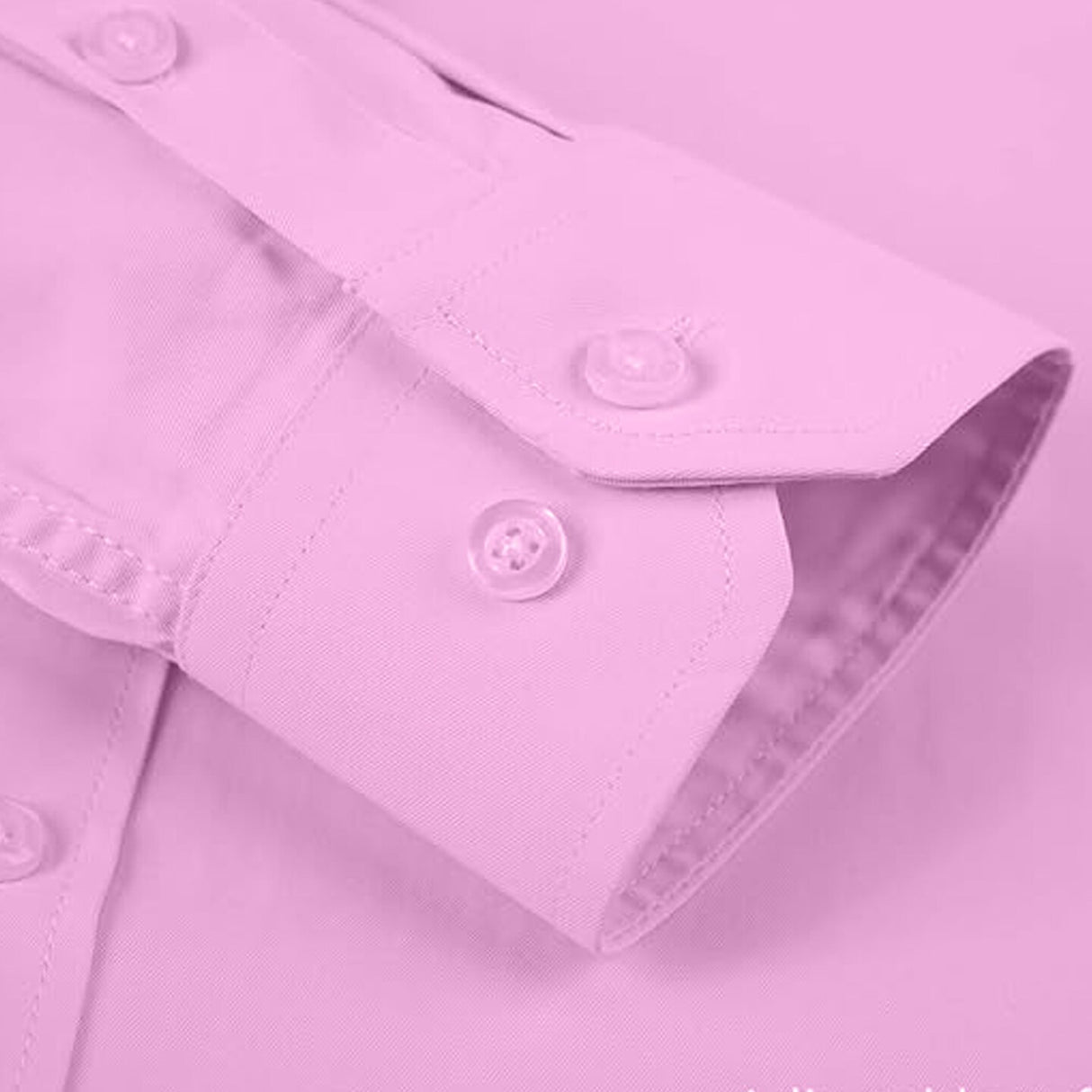 Pink Long Sleeve Polo Shirt