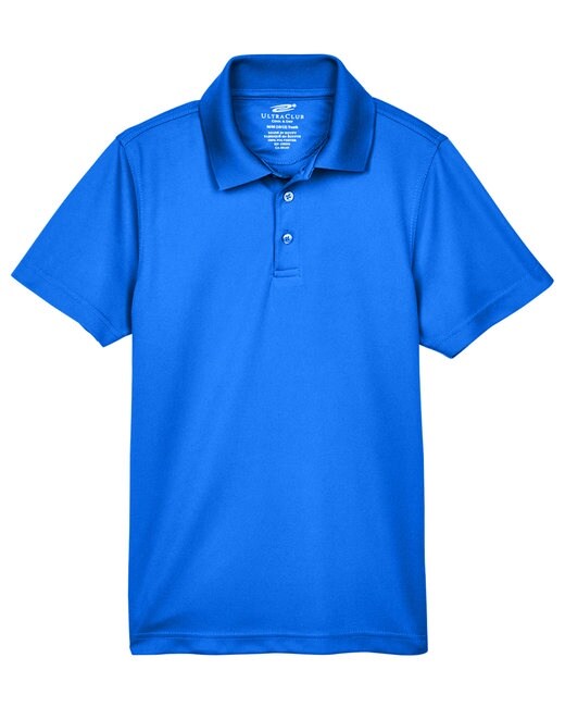 UltraClub® Youth Cool & Dry Mesh Piqué Polo