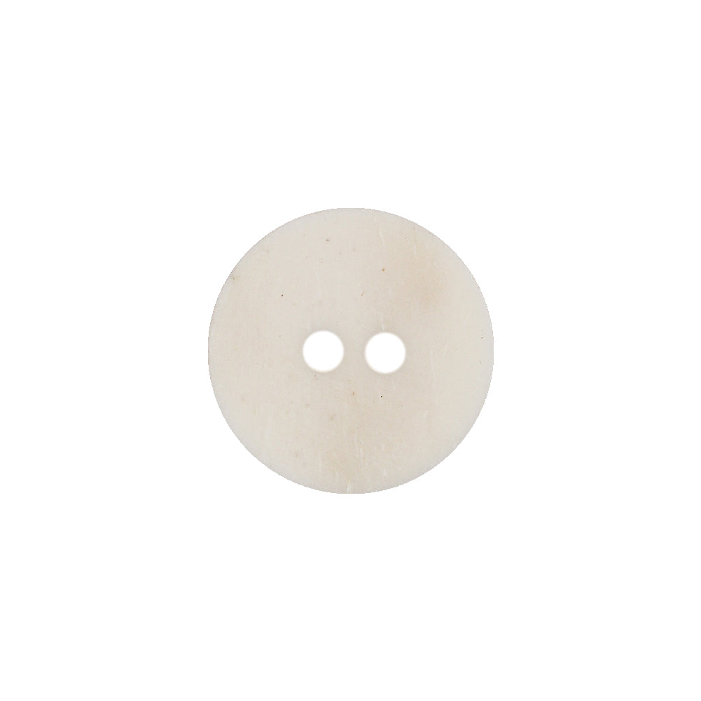 Bone White Etched Horn Coat Button - 25L/16mm