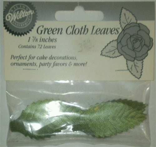 Green Cloth Leaves - 72 Leaves