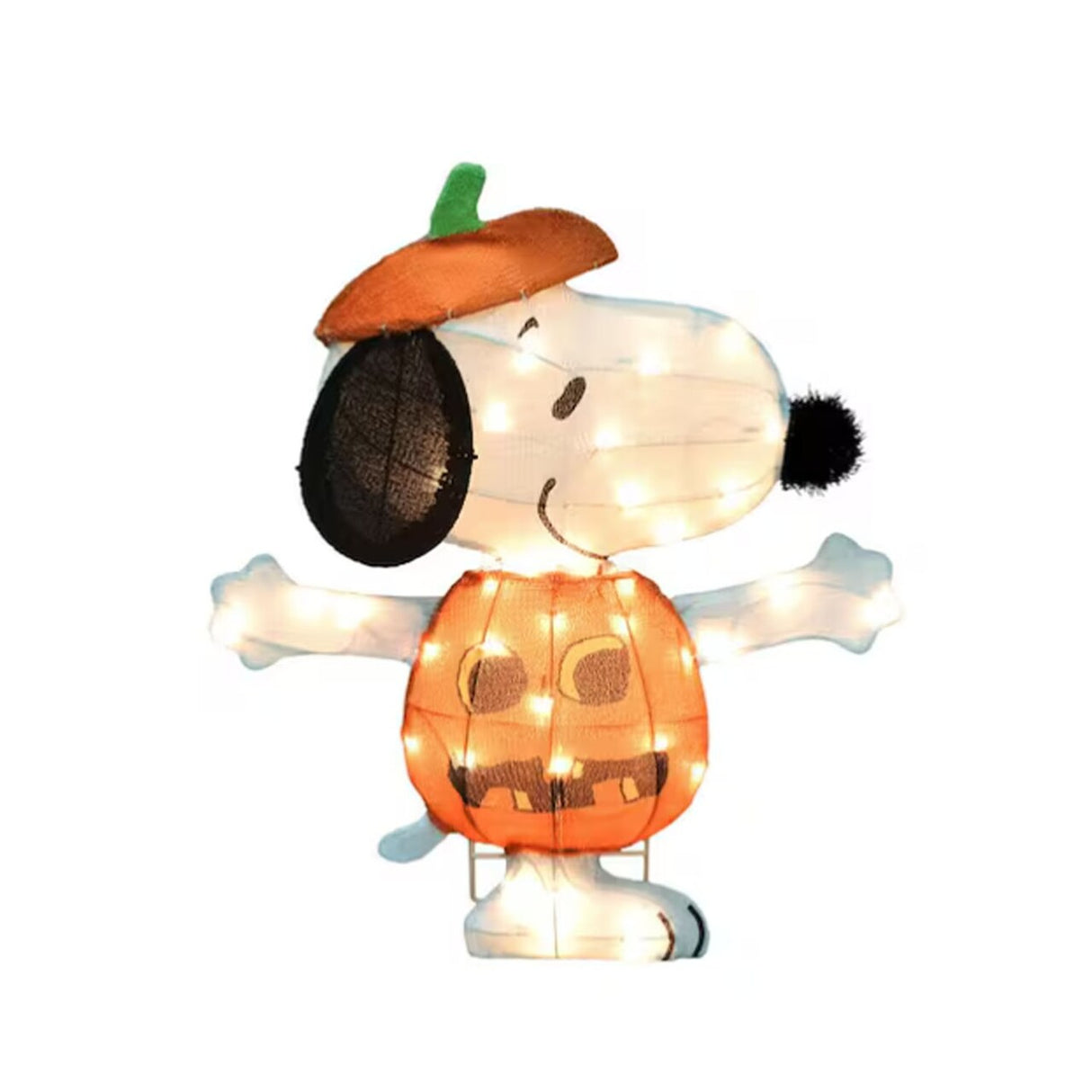 24 Inch Snoopy Jack-O-Lantern Halloween Yard Decoration