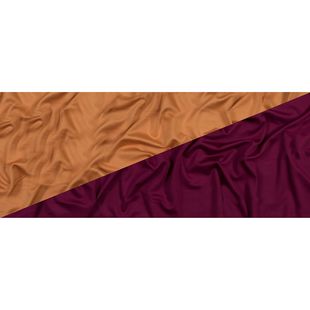 Italian Yam and Raspberry Radiance Double Faced Scuba Knit