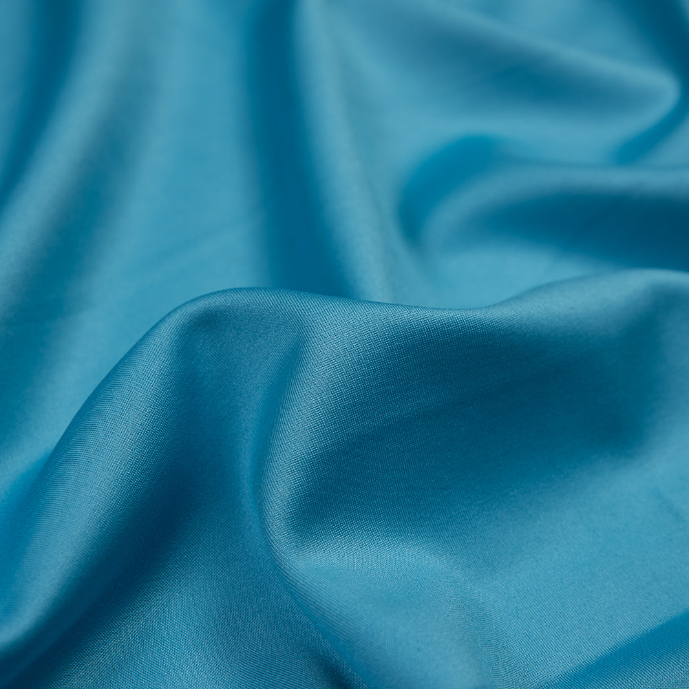 Italian Blue Mist and Moroccan Blue Double Faced Scuba Knit
