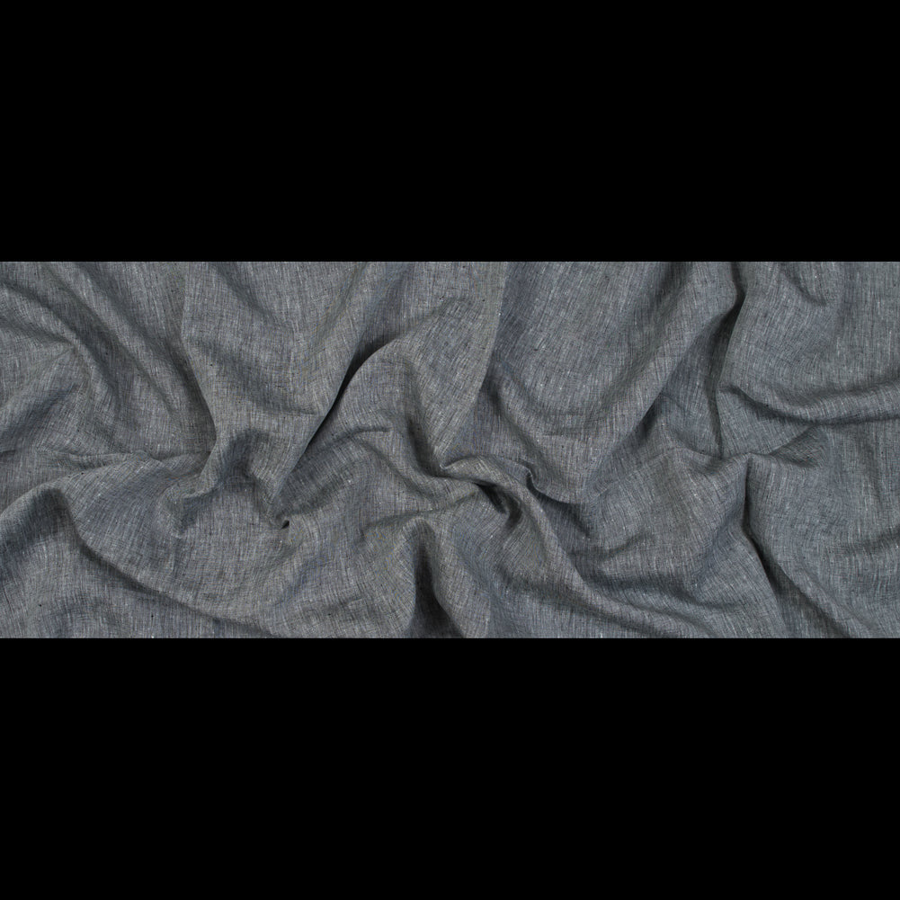 Two-Tone Linen Woven - Black and White - Sanremo Collection