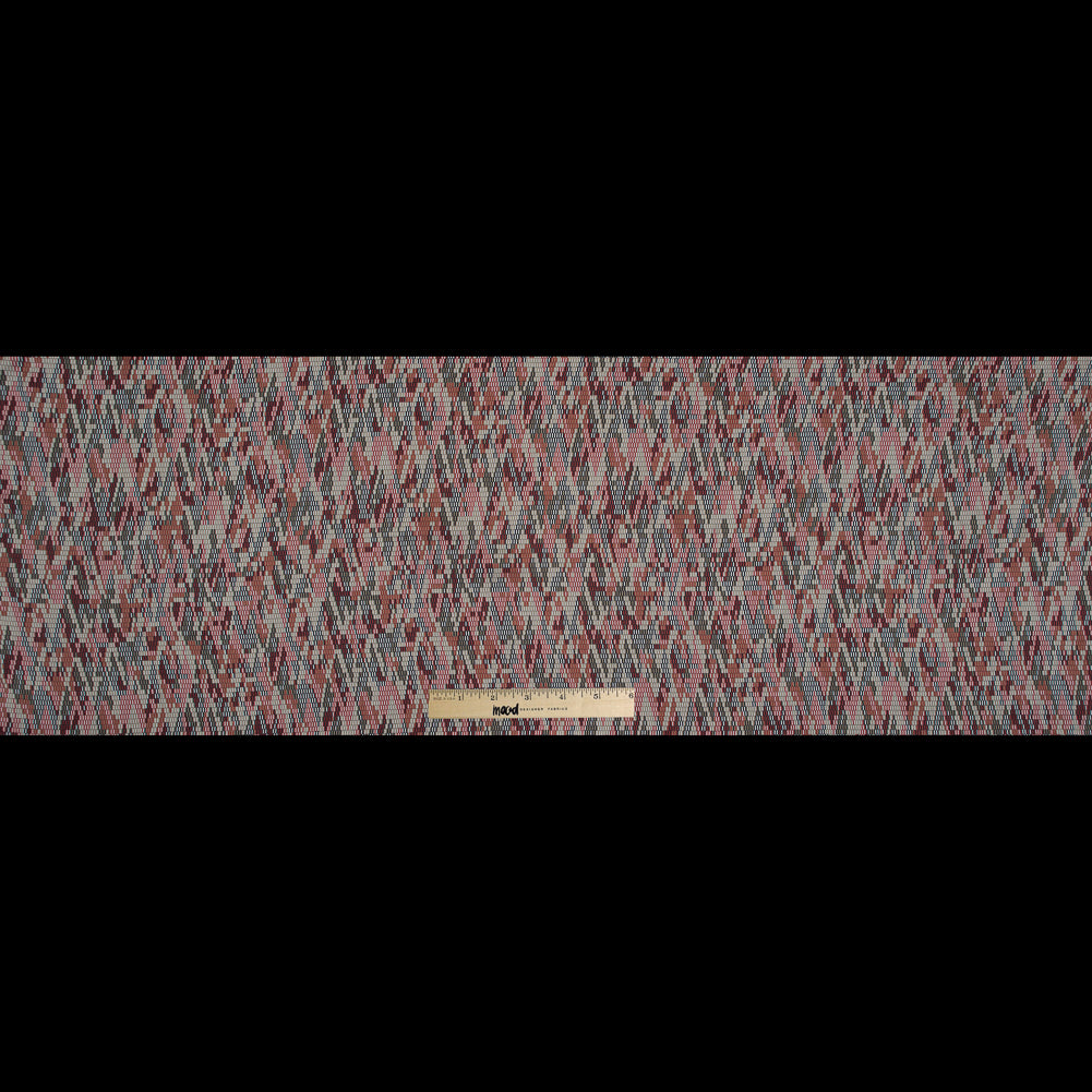 Rust and Beige Geometric Polyester Lining
