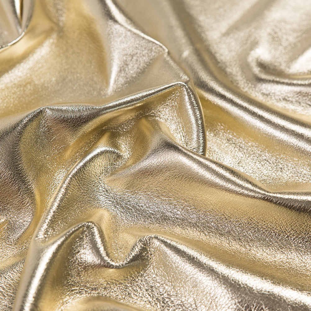 Medium Metallic Gold Foil Lamb Leather