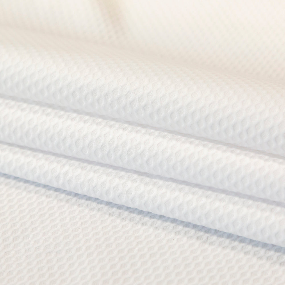 Bullseye Organic Cotton Pique - White - Maiori Collection
