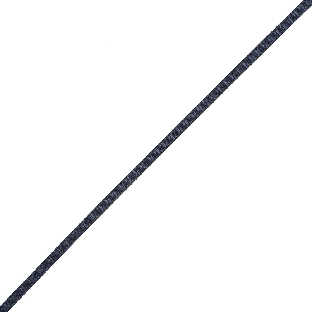 Navy Blue Single-Faced Polyester Satin Ribbon - 0.125"