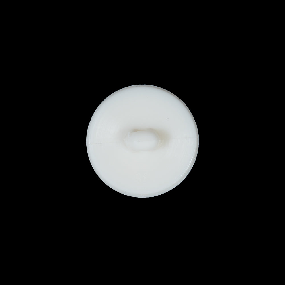 Ivory Shank Back Plastic Button - 24L/15mm
