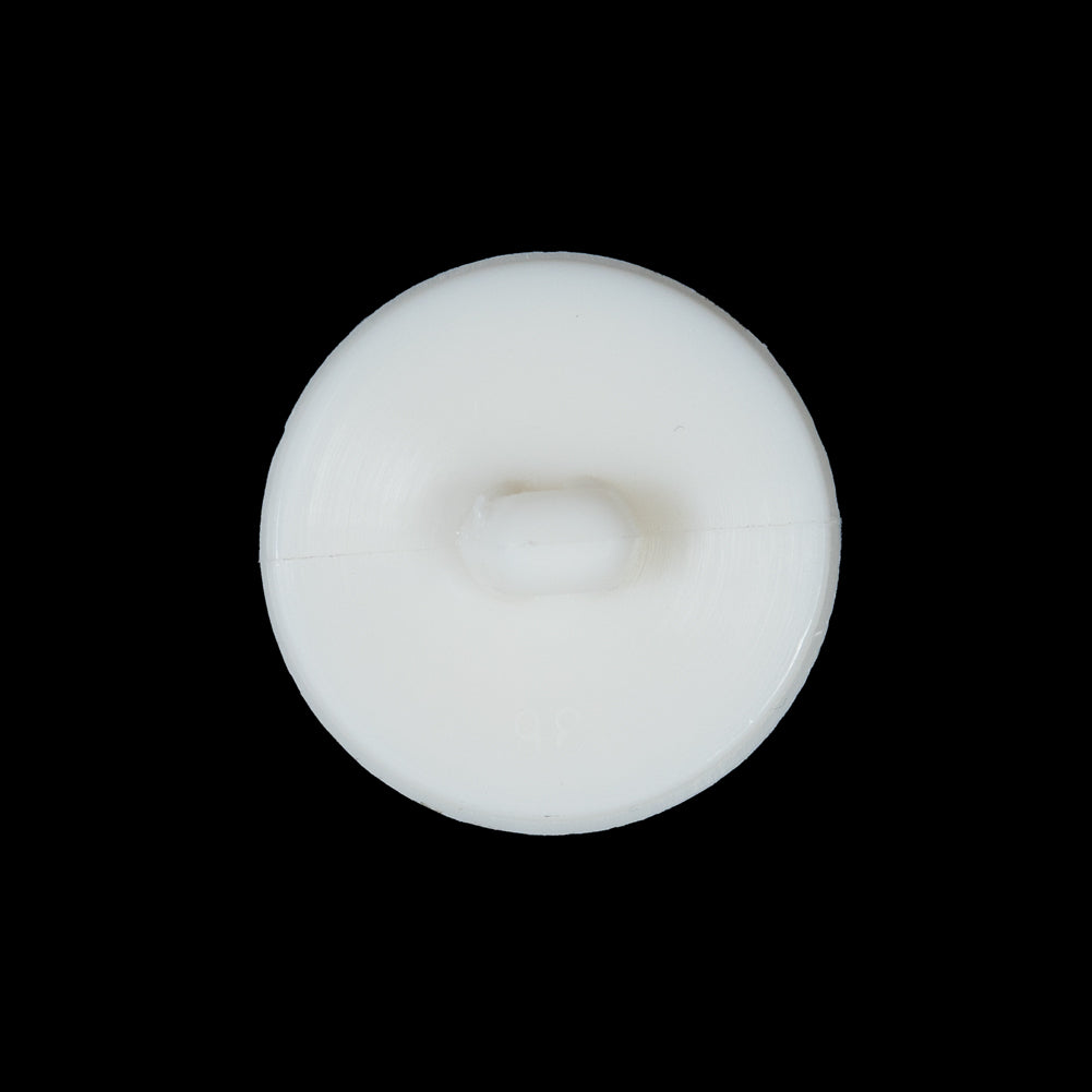 Ivory Shank Back Plastic Button - 36L/23mm