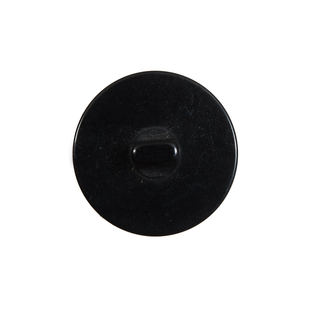 Black Plastic Shank Back Button - 36L/23mm