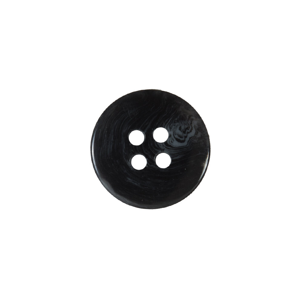 Dark Blue 4-Hole Plastic Button - 24L/15mm