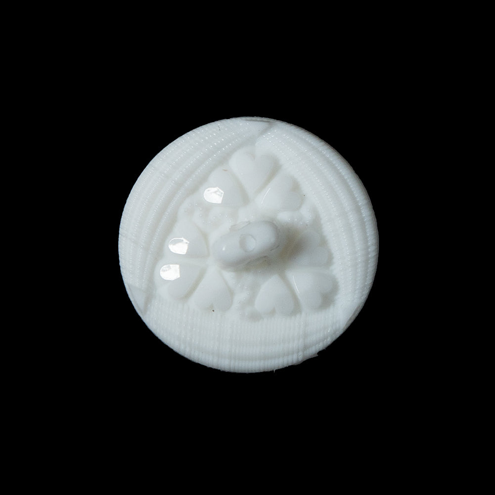White Etched Shank Back Button - 36L/23mm