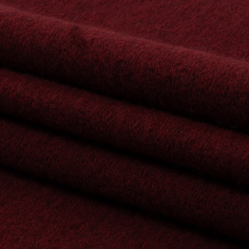 Italian Maroon Fuzzy Wool Knit