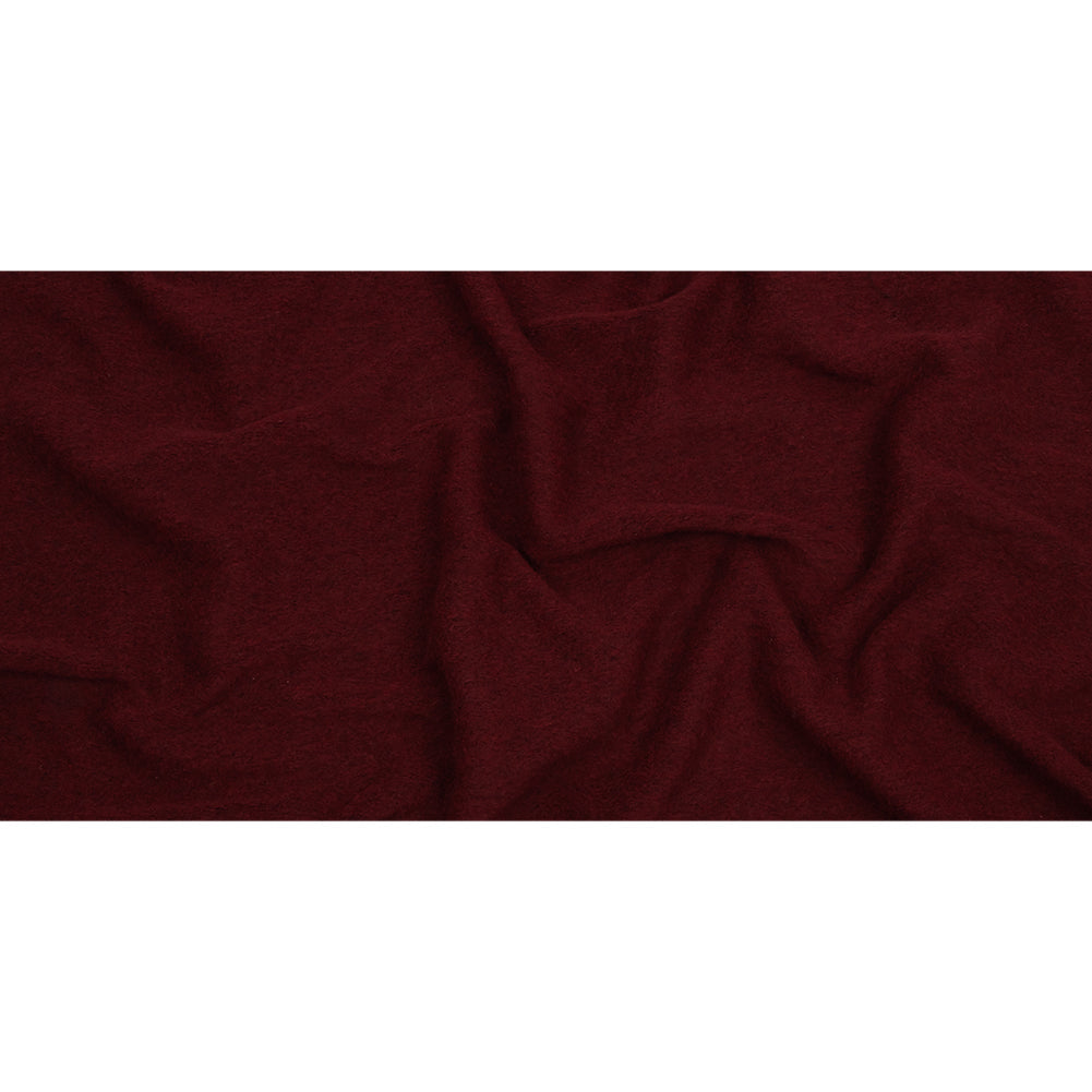 Italian Maroon Fuzzy Wool Knit