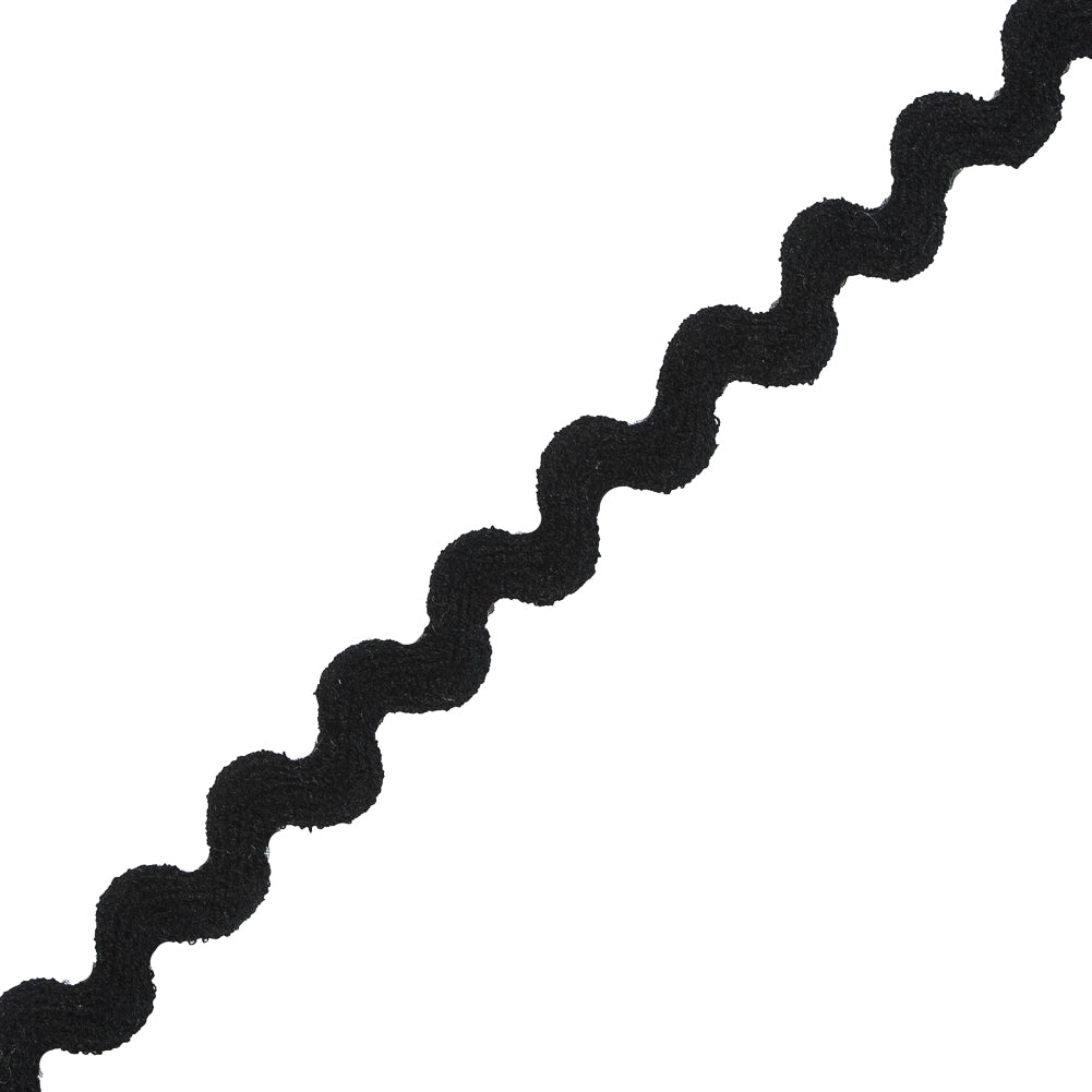 Black Ric Rac Trimming - 0.625"