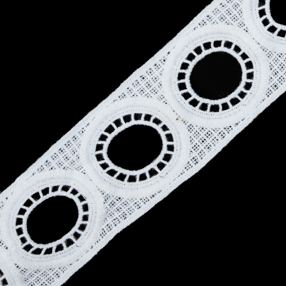 Off-White Geometric Venise Lace - 2"