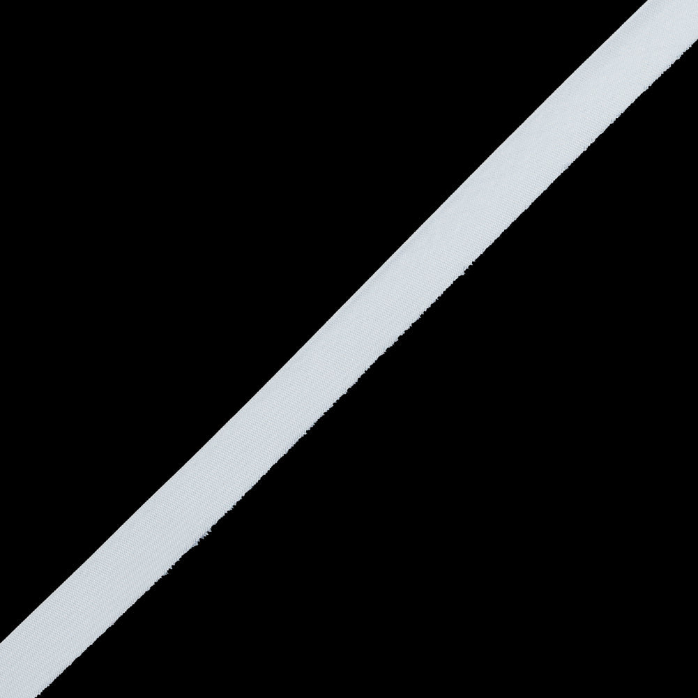 White Foldover Bias Binding Tape - 0.5"
