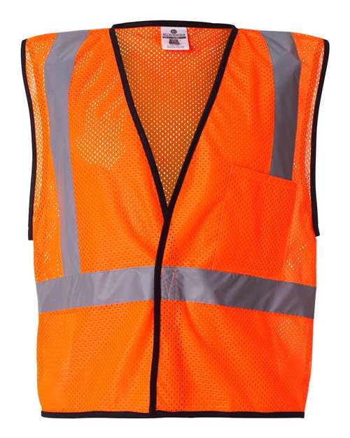 Economy Single Pocket Hook-and-Loop Mesh Vest