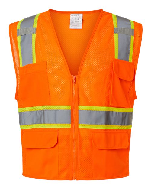 Kishigo Unisex Ultra-Cool Multi-Pocket Safety Vest