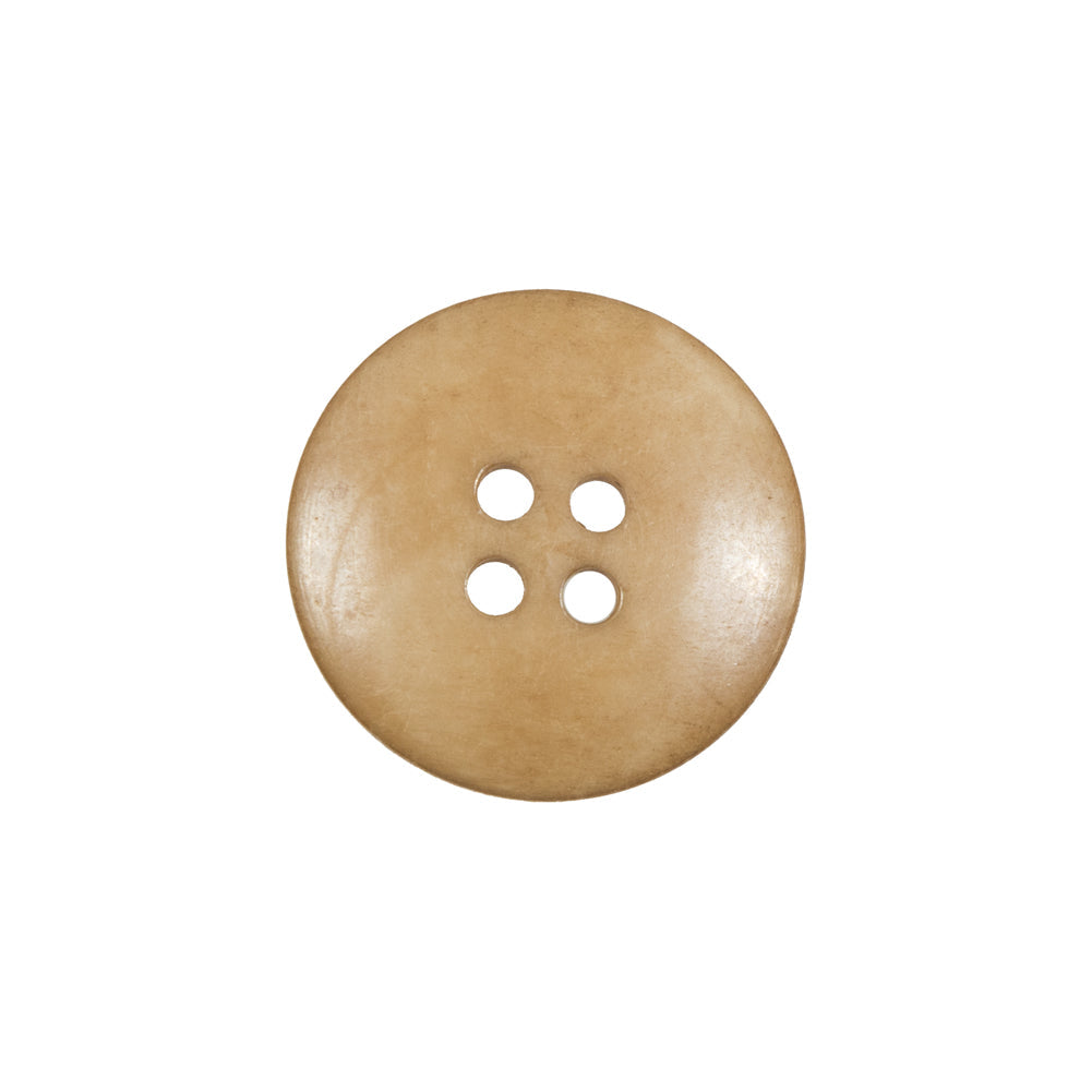 Light Tan Horn 4-Hole Button - 32L/20mm