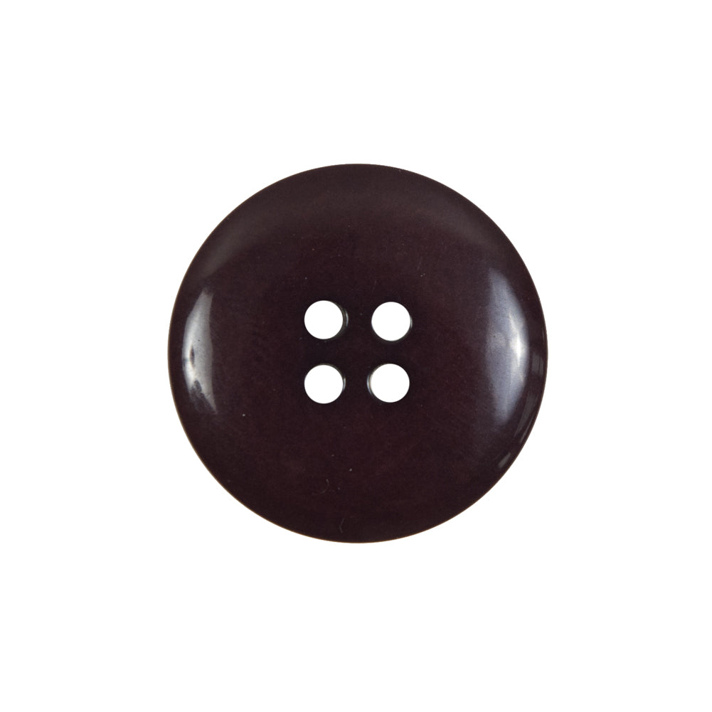 Eggplant Domed Horn 4-Hole Button - 36L/23mm