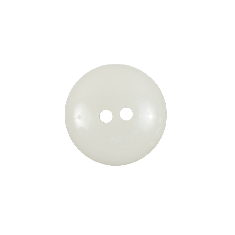 Ivory Plastic 2-Hole Button - 28L/18mm