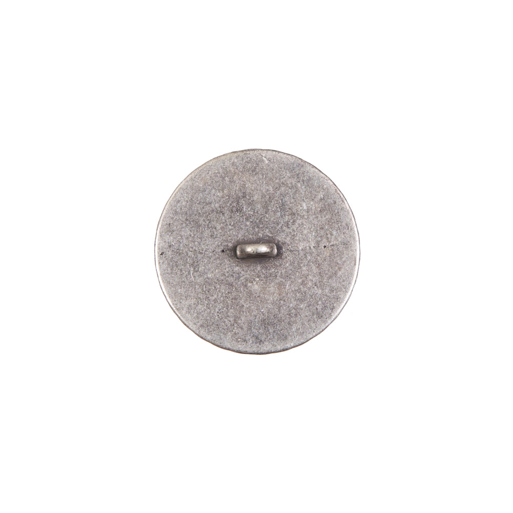 Silver Metal Shank Back Button - 24L/15mm