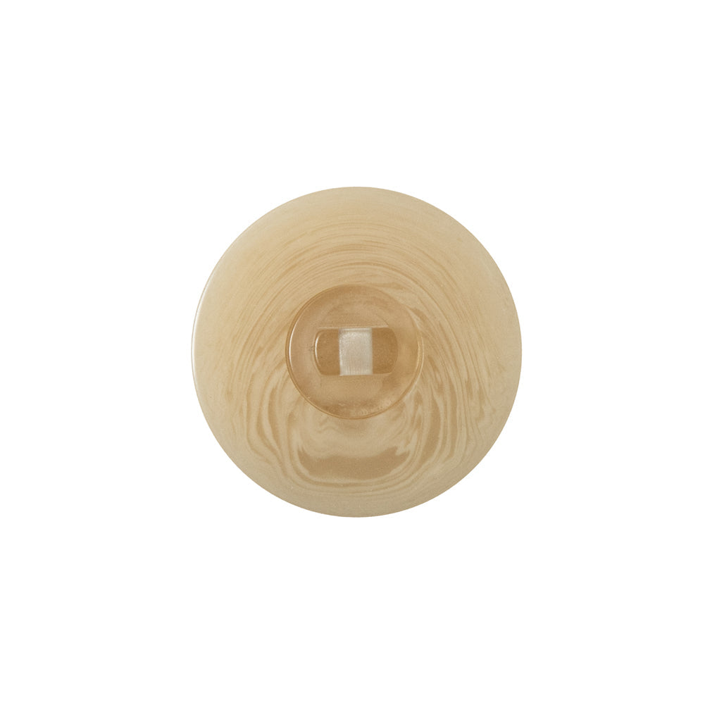 Beige Domed Shank Back Button - 32L/20mm