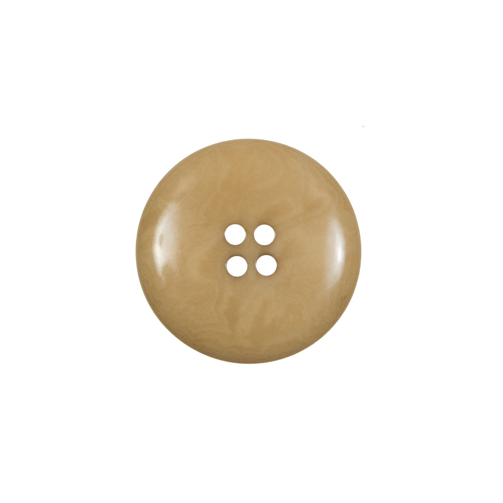 Suntan Marble-Faced Horn 4-Hole Button - 32L/20mm