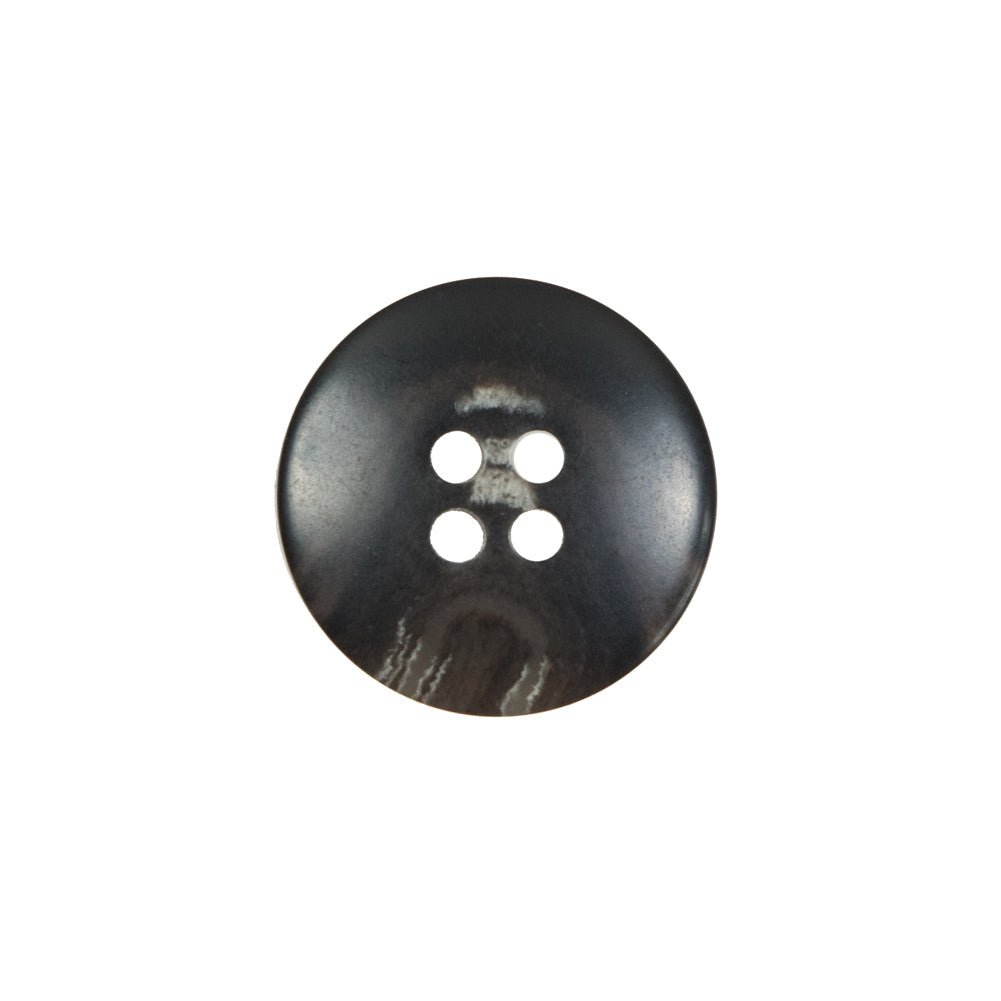Black and Brown Plastic 4-Hole Button - 30L/19mm