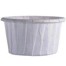 White 1-1/4" Nut & Party Cups - 36 Pack (415-500)