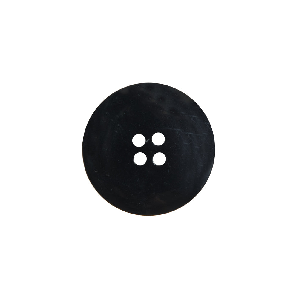 Black Plastic 4-Hole Button - 28L/18mm