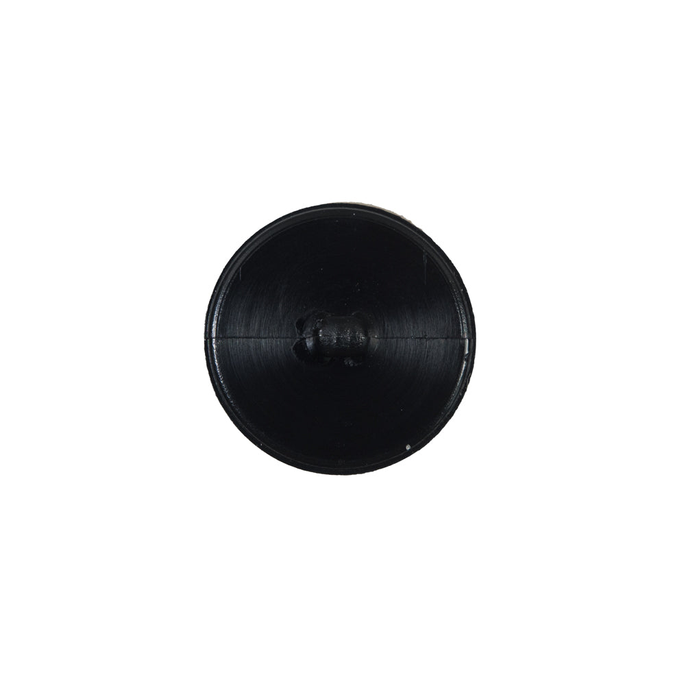 Italian Black Shank Back Button - 24L/15mm