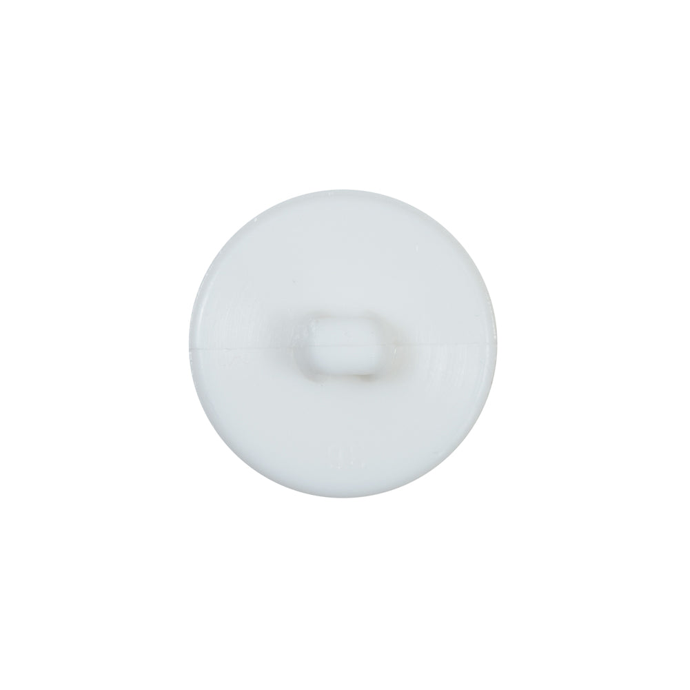 Italian Decorative White Shank Back Button - 30L/19mm