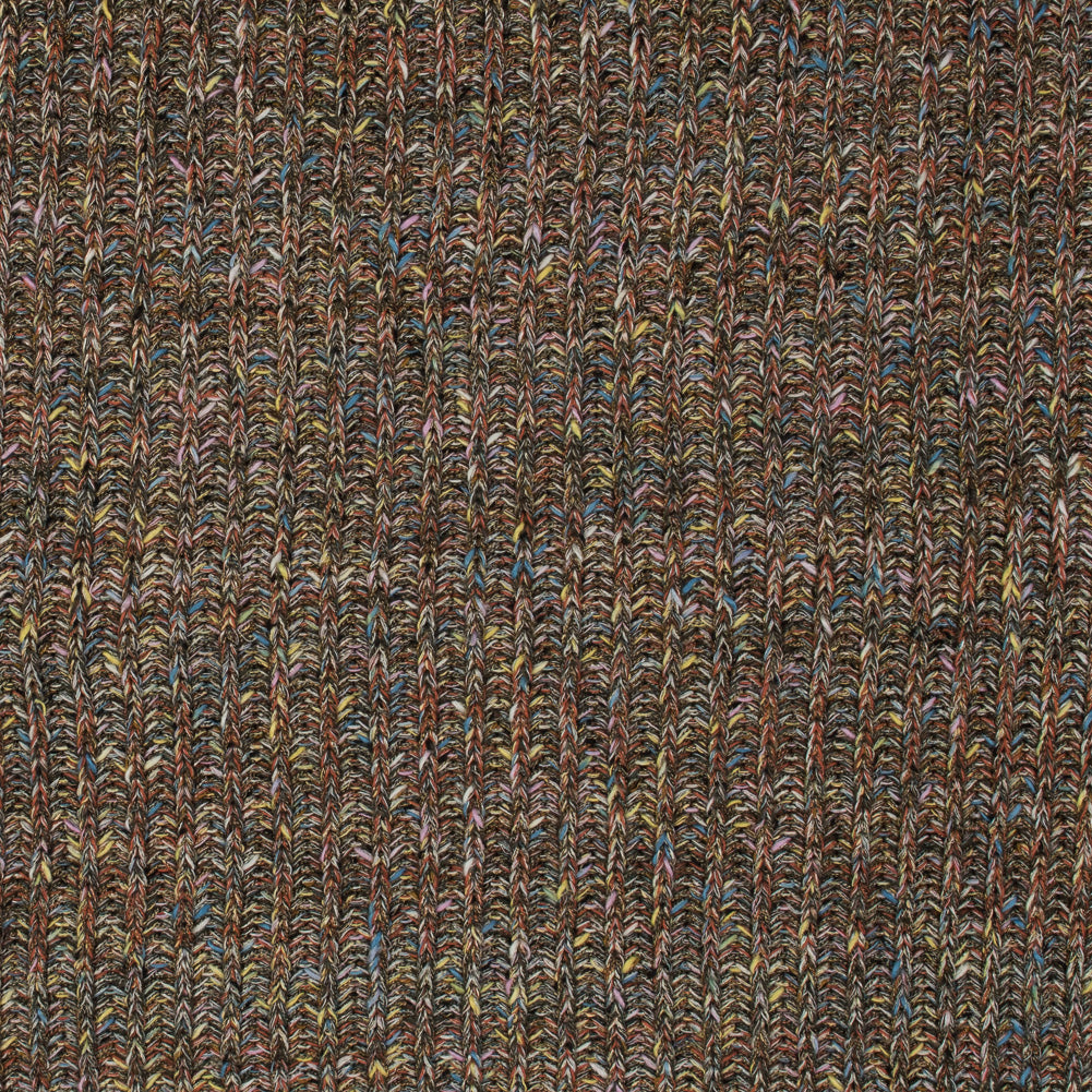 Italian Orange, Yellow and Green Chunky Wool Knit